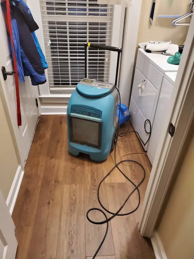 Commercial dehumidifier deployed for Flood Damage Cleanup in Souderton